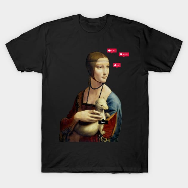 The Lady with an Ermine Influencer T-Shirt by Lab7115